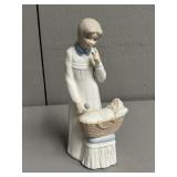 Mother and Child Porcelain Figurine