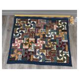 Handmade Wall Quilt w/ Rod