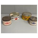 Four Navy Cut Tobacco Tins