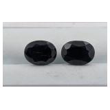 $4,860 Appr 4.05 ct Cert. Pair Blue Sapphire Gems