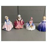 Four Diminutive Royal Doulton Figurines