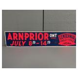 Arnprior, ON Centennial Celebration Banner 1962