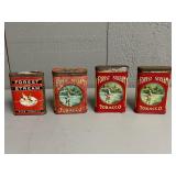 Four Forest and Stream Tobacco Tins