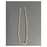 Single Strand of Pearls w/ 10K Gold Clasp