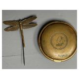 Pair of Art Deco Brass Pieces