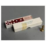 Vintage Souvenir Dice in Box, Wax Letter Seal