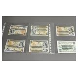 Twelve 1973 Canadian One Dollar Bills