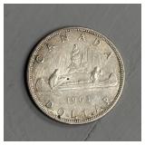 1963 Canadian Silver Dollar, 80% Silver