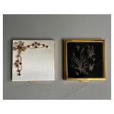 Pair of Gold Tone Compacts by Dexter
