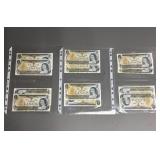 Twelve 1973 Canadian One Dollar Bills