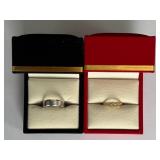 18k Yellow Gold Diamond Eternity Ring & 14k Band