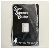 Silver Shepherd Bullion 1 gram .999 Pure Silver