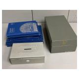 Assorted Empty Coin Boxes + Folders