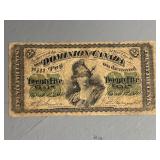 1870 Dominion of Canada Shinplaster