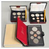 Three Canadian Coin Sets, 1978, 1979