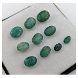 $8,000 App. 10.18ct Cert. Emerald Gems