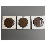 Three 1953 Coronata Bronze Metal Token Medals