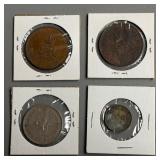 Pair of 1953 Coronata Bronze Metal Token Medals