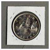 1953 One Dollar Canadian Silver Coin