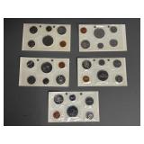 1972, 1973, 1974, 1975, 1976 CDN Coin Sets