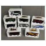 Nine Die Cast Metal Chevrolet 1:32 Model Vehicles