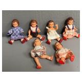 Vintage ARI Plastic Miniature German Dolls