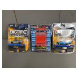 Three 1:64 Scale Die Cast Toy Cars
