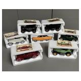 Seven 1:32 Scale Ford Model Cars