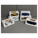 Six Gold Series 1:32 Scale Ford Model Cars