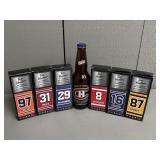 Six NHL Tim Hortons Brand Miniature Hockey Sticks