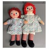 Two Raggedy Ann 1950-60