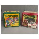 Two Crayola Crayon Tins