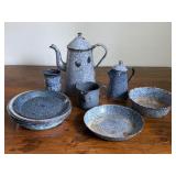 Collection of Graniteware Pieces