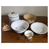 Group of Enamelware Pieces