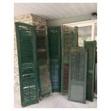 Assorted Painted Wooden Shutters