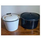 Graniteware Stock/Canning Pot with Lid 15'x 8'