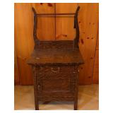 Tiger Oak Veneer Wash Stand