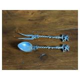 800 Silver Spoon and Pickle Fork