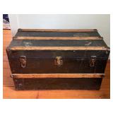 Antique Wood + Metal Shipping Trunk