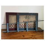 Three Wooden Milk Painted Pieces