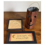 Hallowe'en Decor, Includes Lantern, Wall Art