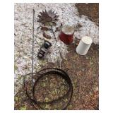 Assorted Metal Garden Decor