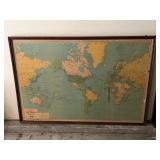 The Display Map of the World Geographia Map Co.