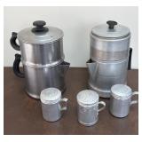 Two Stovetop Coffee Percolators