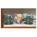 Group of China Cups + Saucers