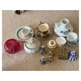 Assorted Glass + Ceramic Collectibles