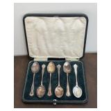 Cased Set of Six Hallmarked Silver Teaspoons