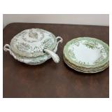 Ridgeway's England Soup Tureen, Lid, Ladle