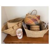 Assorted Large Market/Storage Baskets