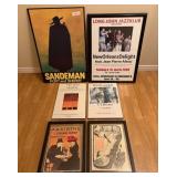 Group of Framed and Mounted Posters